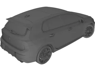 Volkswagen Golf R (2025) 3D Model preview
