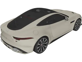 Jaguar F-Type R (2021) 3D Model preview