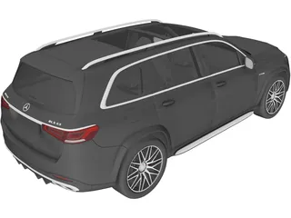 Mercedes-AMG GLS63 (2022) 3D Model preview