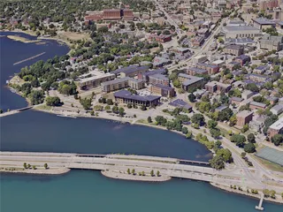 Madison City, WI, USA (2023) 3D Model preview