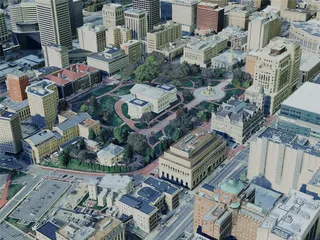 Richmond City, VA, USA (2024) 3D Model preview
