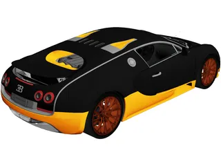 Bugatti Veyron 16.4 Super Sport (2010) 3D Model preview