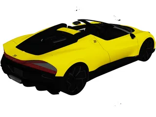 Bugatti W16 Mistral (2024) 3D Model preview