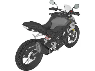 Honda CB300R (2017) 3D Model preview