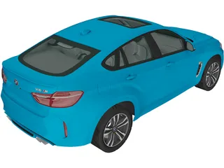 BMW X6M (2014) 3D Model preview