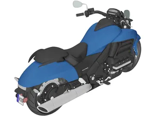 Honda Valkyrie GL1800C (2015) 3D Model preview