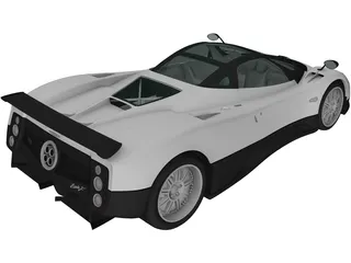 Pagani Zonda F (2005) 3D Model preview