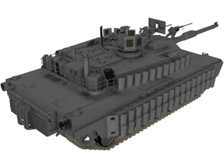 M1A2 Abrams 3D Model preview