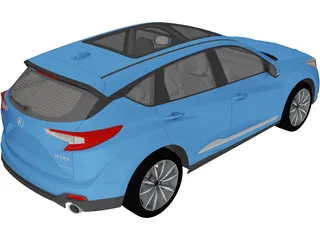 Acura RDX (2019) 3D Model preview