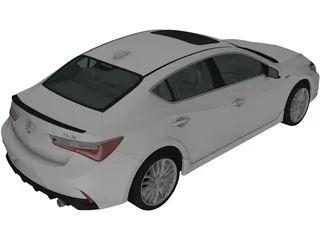 Acura ILX (2019) 3D Model preview