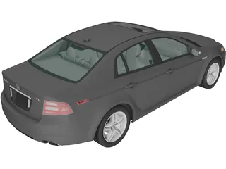Acura TL (2007) 3D Model preview