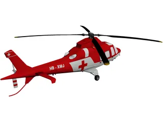 AgustaWestland AW109 Grand Helicopter 3D Model preview