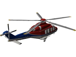AgustaWestland AW139D 3D Model preview