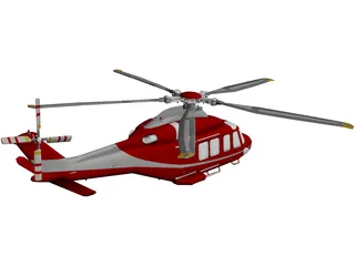 AgustaWestland AW139D 3D Model preview