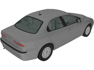 Alfa Romeo 156 (1997) 3D Model preview