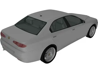 Alfa Romeo 166 (2003) 3D Model preview