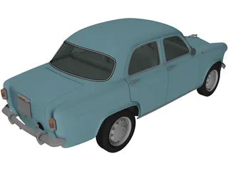 Alfa Romeo Giulietta 750 Berlina (1955) 3D Model preview