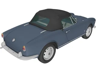 Alfa Romeo Giulietta 750 Spider (1955) 3D Model preview