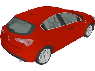 Alfa Romeo Giulietta Quadrifoglio Verde (2014) 3D Model preview