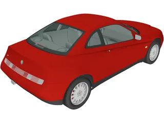 Alfa Romeo GTV (1995) 3D Model preview