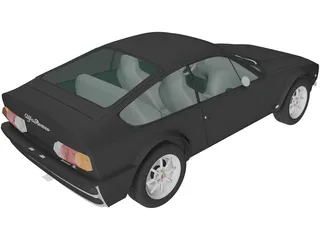 Alfa Romeo GT 1300 Junior Zagato (1972) 3D Model preview