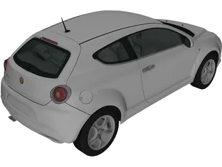 Alfa Romeo MiTo (2009) 3D Model preview