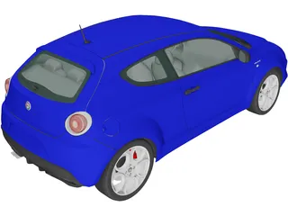 Alfa Romeo MiTo Veloce (2016) 3D Model preview