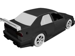 Alfa Romeo 155 V6 Ti (1993) 3D Model preview