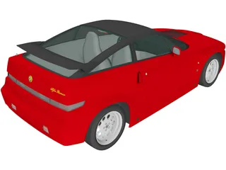 Alfa Romeo SZ (1989) 3D Model preview