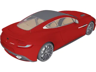 Aston Martin Vanquish (2013) 3D Model preview