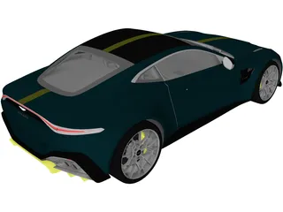 Aston Martin Vantage AMR (2020) 3D Model preview