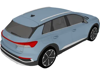 Aud Q4 E-Tron S-Line (2022) 3D Model preview