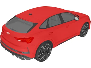 Audi RS Q3 Sportback (2020) 3D Model preview
