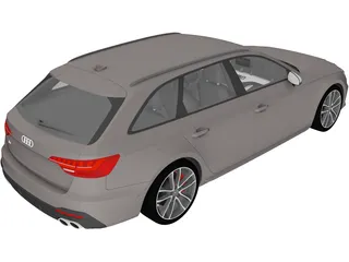 Audi S4 Avant (2020) 3D Model preview