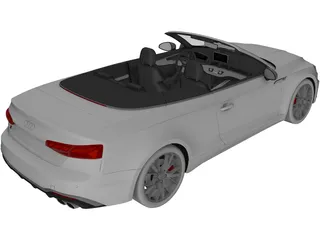 Audi S5 Cabrio (2020) 3D Model preview