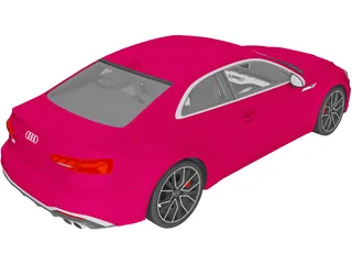 Audi S5 Coupe (2020) 3D Model preview