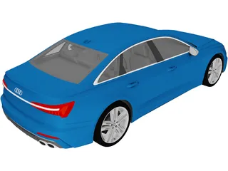 Audi S6 (2020) 3D Model preview