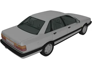 Audi 200 Sedan (1983) 3D Model preview