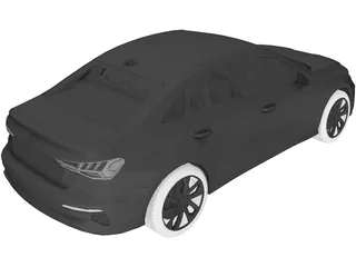 Audi A3 Sedan (2021) 3D Model preview