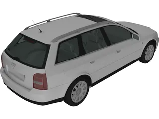 Audi A4 Avant (1999) 3D Model preview