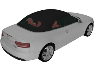 Audi A5 Convertible (2010) 3D Model preview