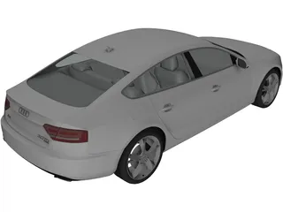 Audi A5 Sportback (2010) 3D Model preview
