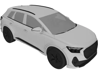 Audi Q4 e-tron (2021) 3D Model preview