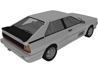 Audi Quattro (1980) 3D Model preview