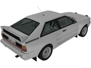 Audi Quattro A2 (1981) 3D Model preview
