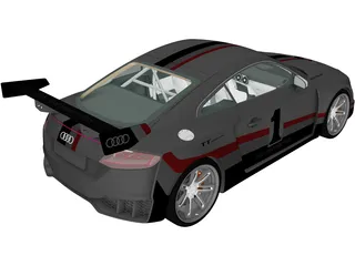 Audi TT RS Clubsport (2017) 3D Model preview