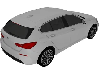BMW 1-Series (2020) 3D Model preview