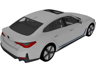 BMW i4 (2022) 3D Model preview