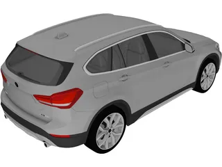 BMW X1 (2020) 3D Model preview