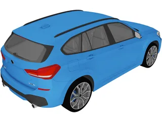BMW X1 M-Sport (2020) 3D Model preview